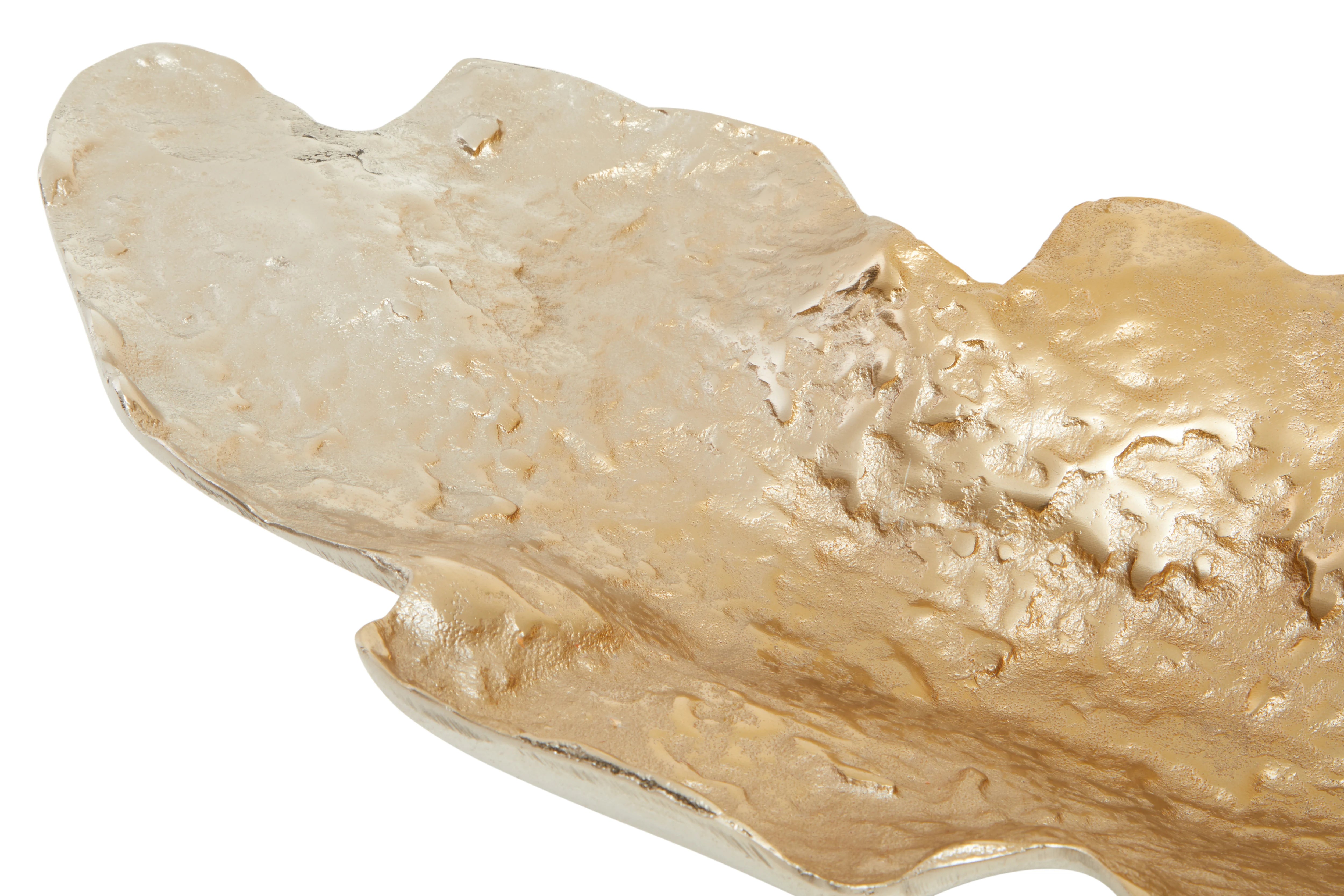 Acero Ombre Gold & Silver Leaf Dish